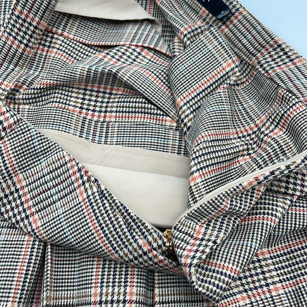 Lauren Ralph Lauren Black Label Plaid Pleated Skirt 10P - Picture 4 of 8